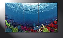 Das Wandbild 'Coral Garden' 140x80cm