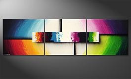 Das moderne Bild 'Colorful Life II' 210x60cm