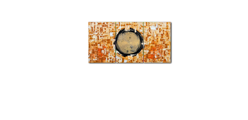 Golden Circles 120x60cm Wandbild