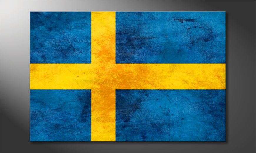 Auf Leinwand gedrucktes Bild: Schweden
