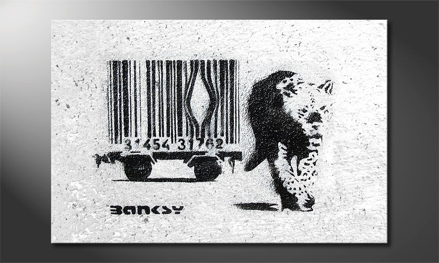 Das Leinwandbild Banksy No5