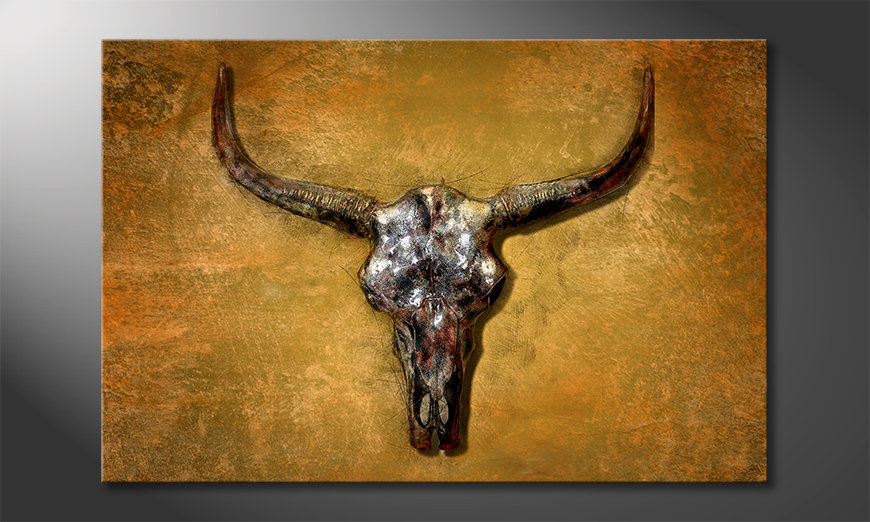 Das-Leinwandbild-Texas-Buffallo-60x40-cm