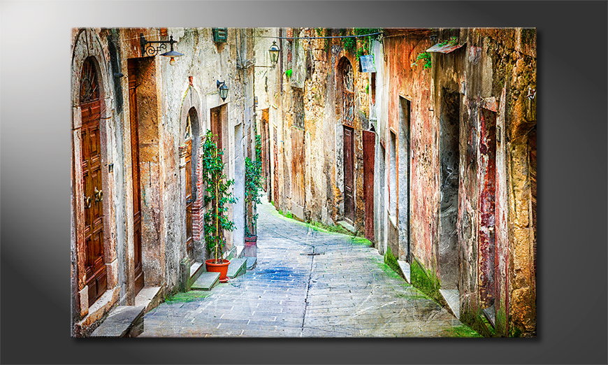 Das Wandbild Charming Alley