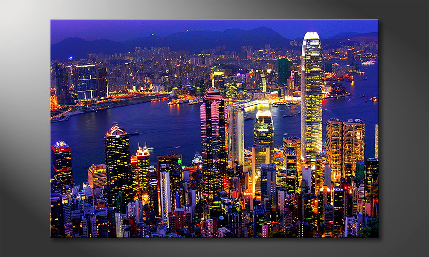 Das Wandbild Hongkong View
