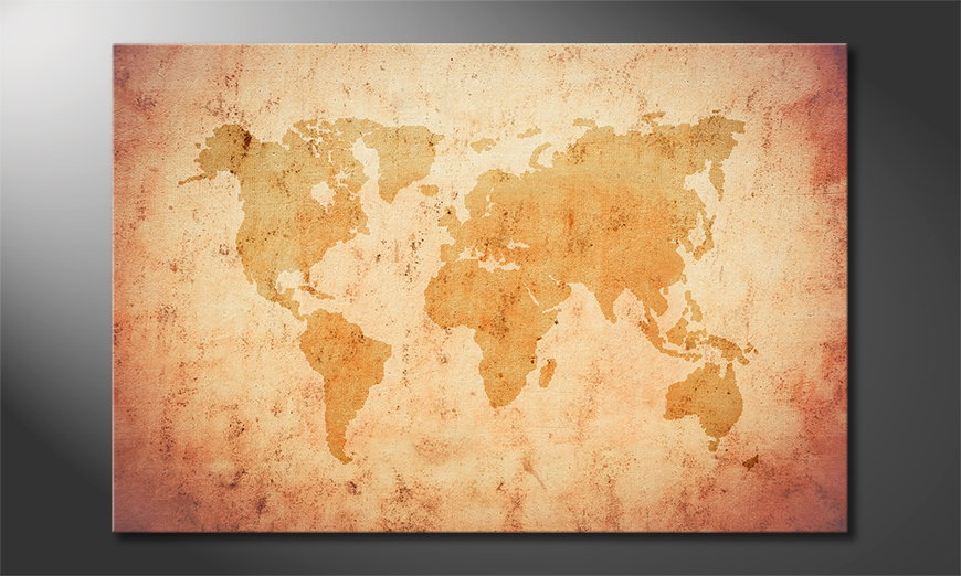 Das Wandbild Old Worldmap