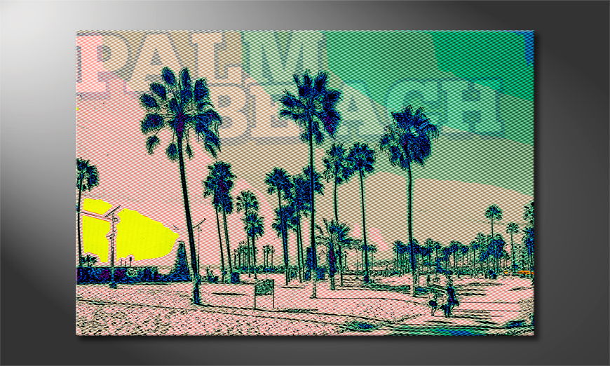 Das-gedruckte-Bild-Palm-Beach