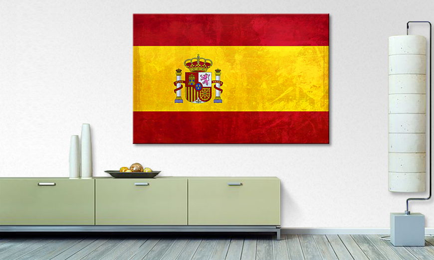 Das gedruckte Leinwandbild Spanien