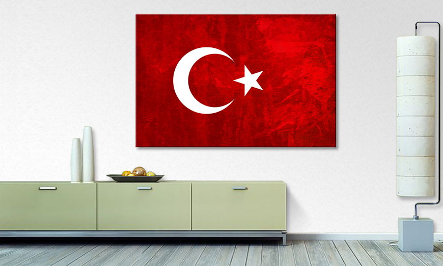 Das gedruckte Leinwandbild Türkei