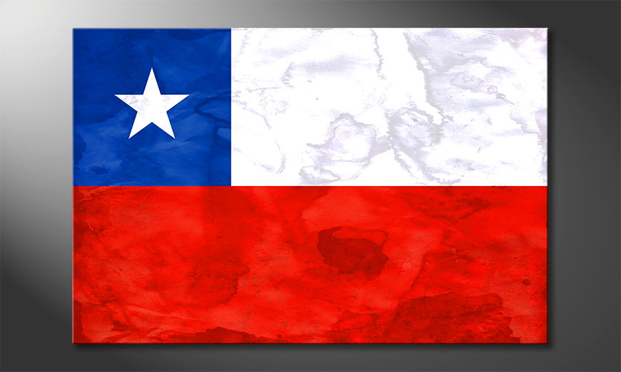 Das hochwertige Leinwandbild Chile