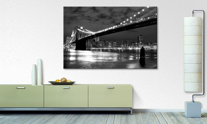 Das moderne Leinwandbild Brooklyn Bridge