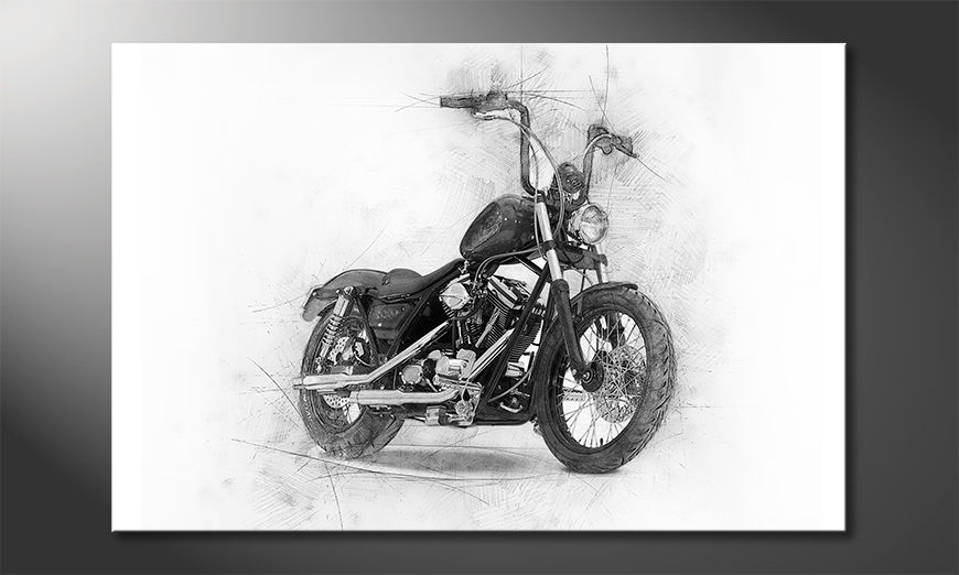 Das-moderne-Leinwandbild-Classic-Motorcycle