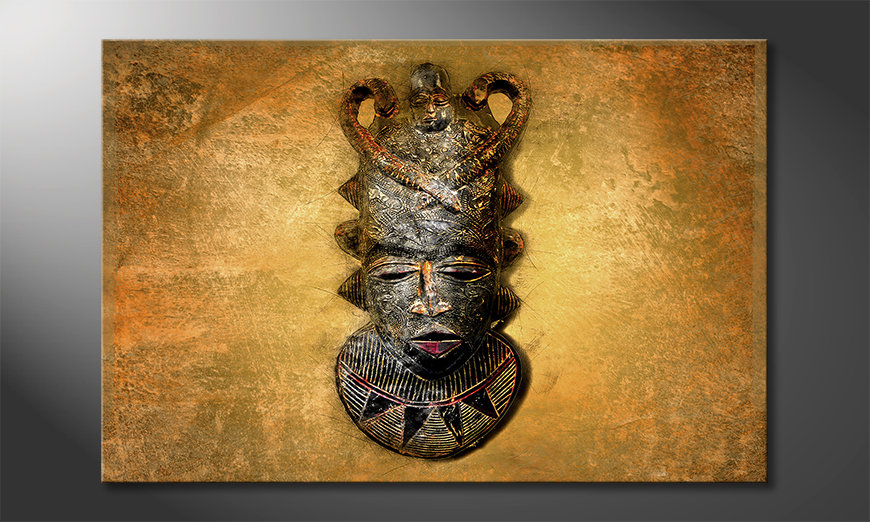 Das moderne Wandbild African Mask