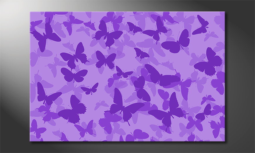 Das moderne Wandbild Butterflies