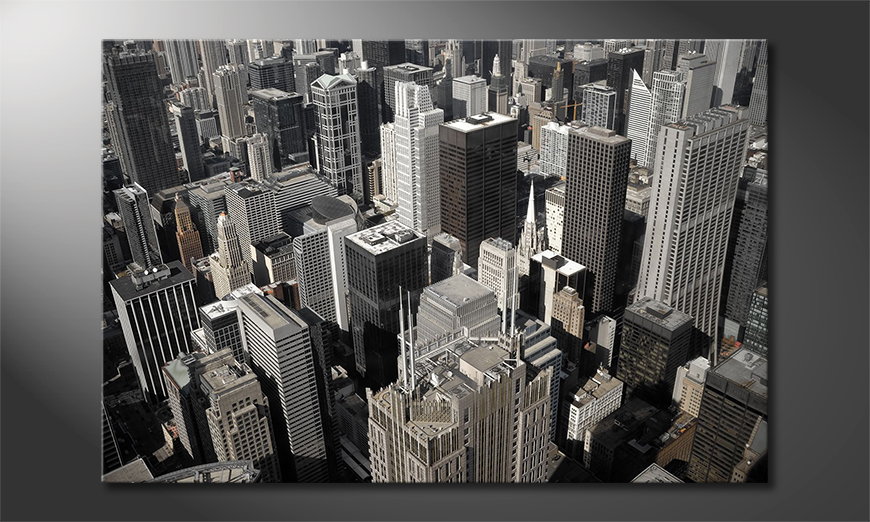 Das moderne Wandbild City of Chicago
