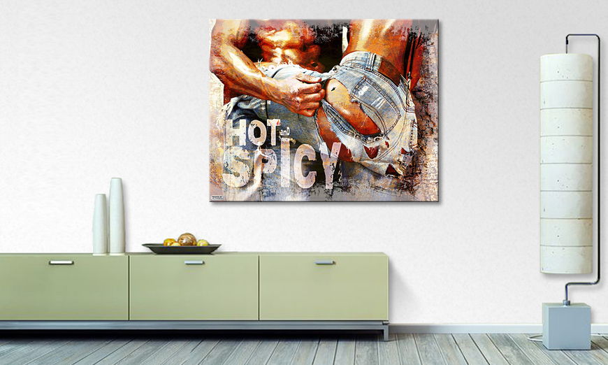 Das moderne Wandbild Hot and Spicy 100x80 cm