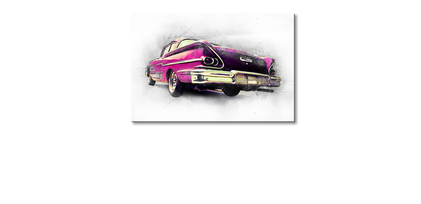 Der-Klassiker-als-Wandbild-Pink-Chevrolet