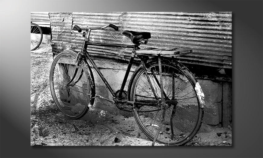 Moderne-Wanddekoration-Old-Bike