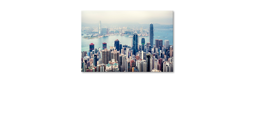 Wandbild-Hongkong-Skyline