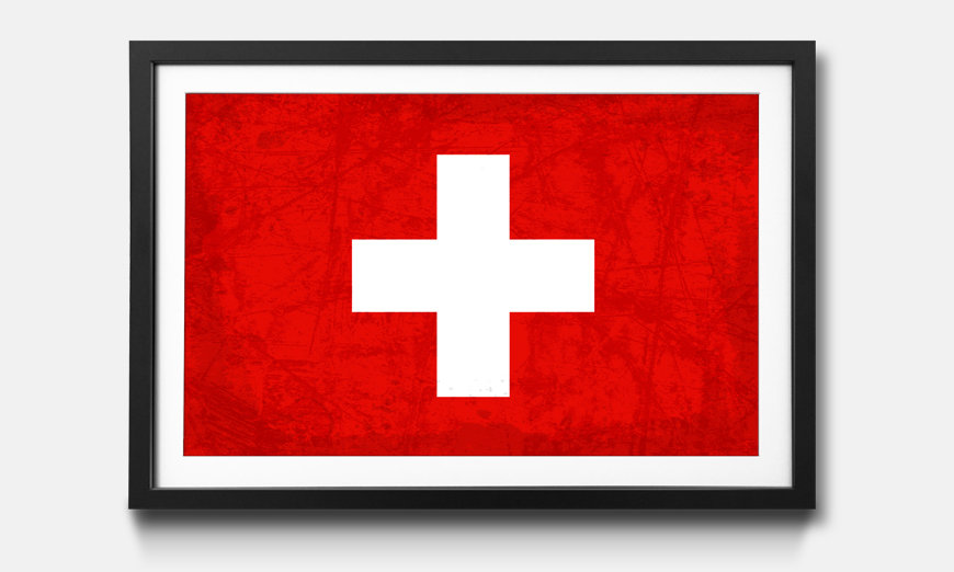 Der gerahmte Druck Schweiz
