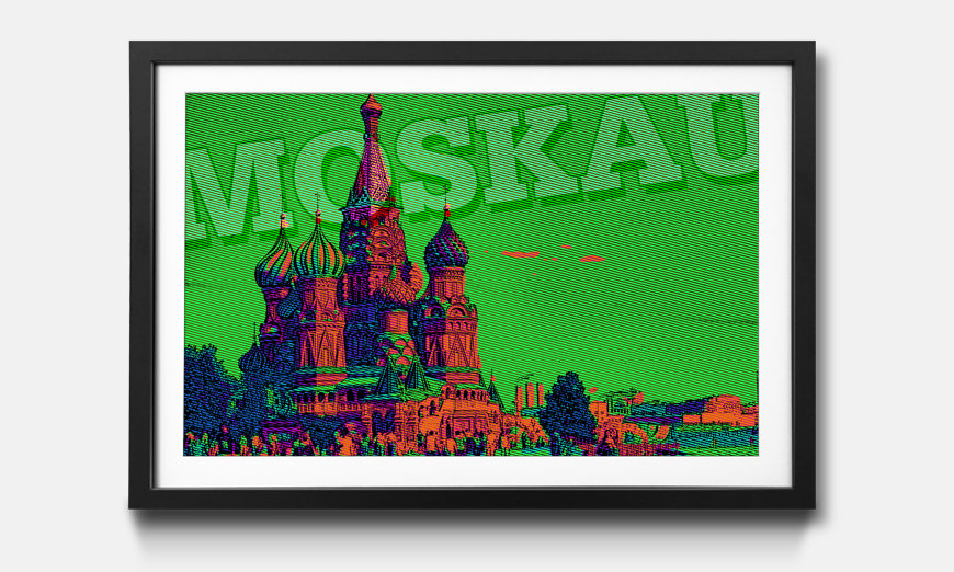 Der gerahmte Kunstdruck Moskau