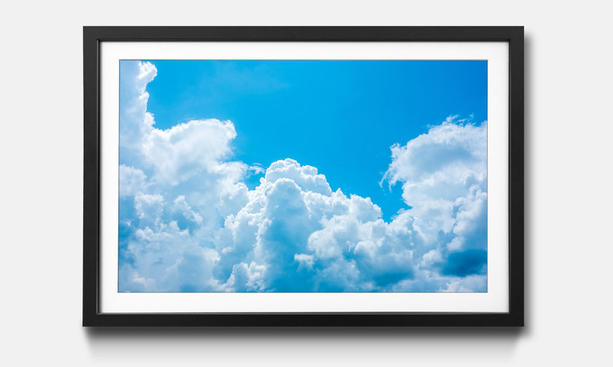 Kunstdruck gerahmt Clouds