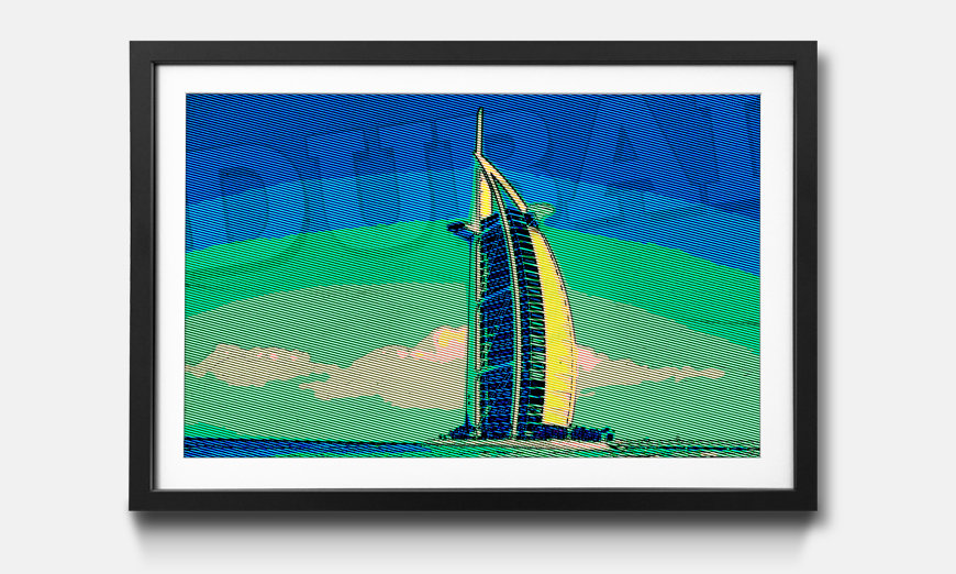 Kunstdruck gerahmt Dubai