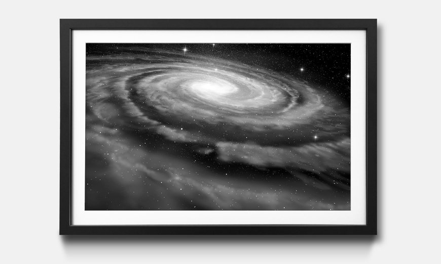 Wandbild gerahmt Spiral Galaxy