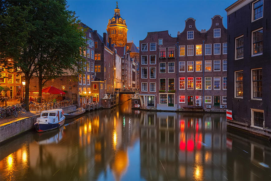 Die Fototapete Canal in Amsterdam
