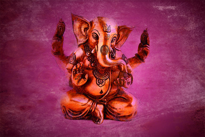 Unsere Vliestapete God Ganesha
