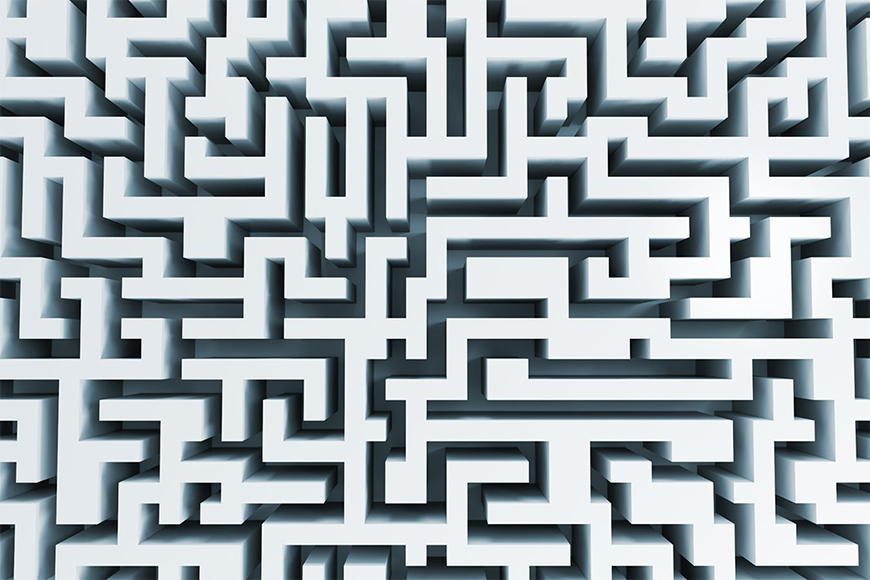 Vlies Fototapete Das Labyrinth ab 120x80cm