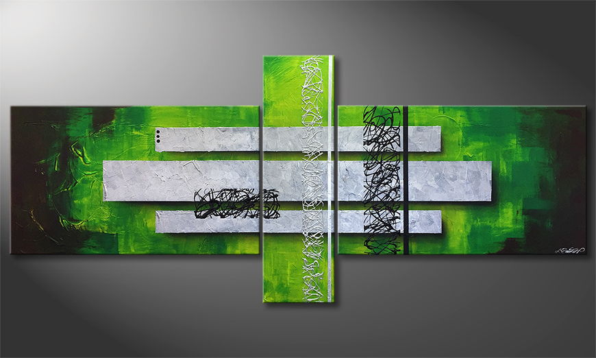 Das moderne Bild Green Inspiration 230x100cm